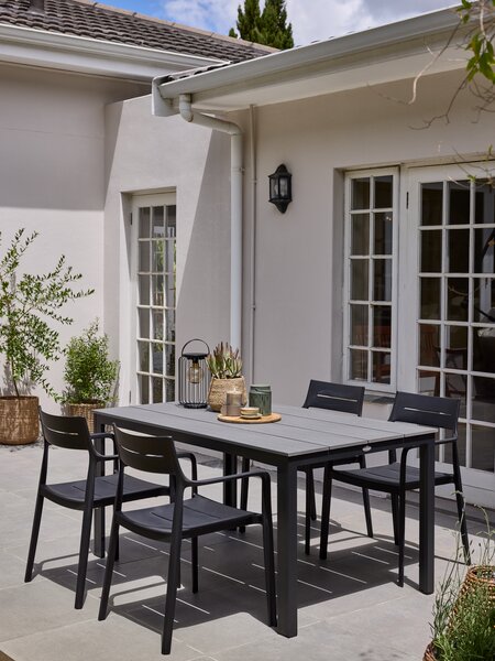 Vrtna miza MARIELYST Š90xD150 siva