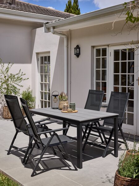 Vrtna miza MARIELYST Š90xD150 siva