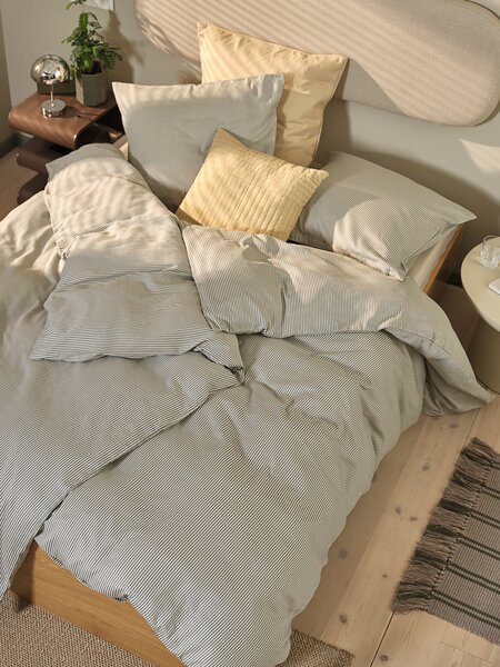 Sateen duvet cover set LILLY Double blue