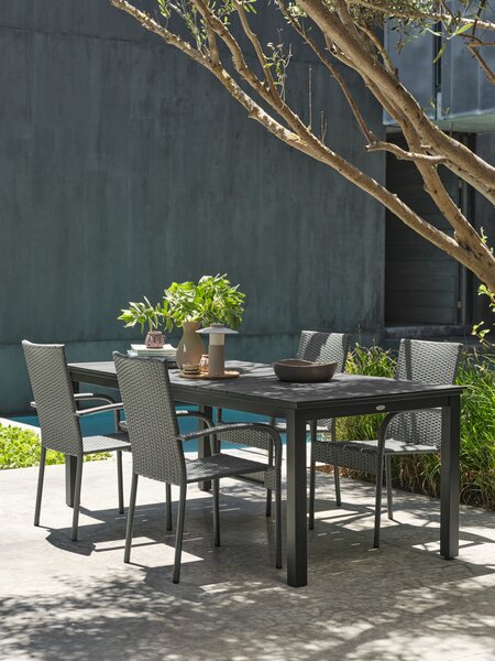 MOSS D214/315 sto + 4 GUDHJEM stolice siva