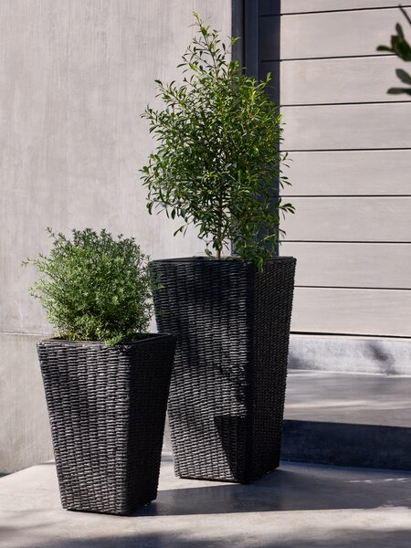 Korpa za cvijeće KUBB Š30xD30xV50 crna