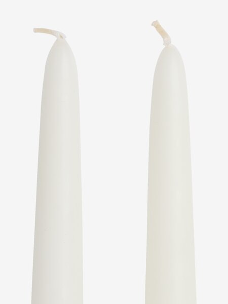 Kronelys DINES H28cm hvit 4 stk/pk