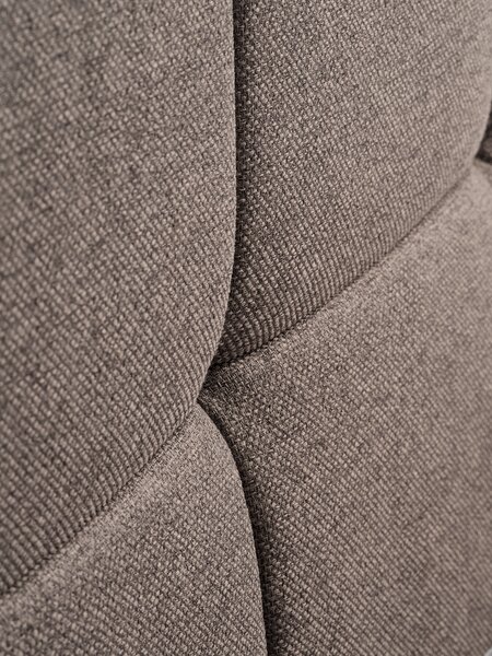 Bed frame VEMMELEV w/storage Double dark sand fabric