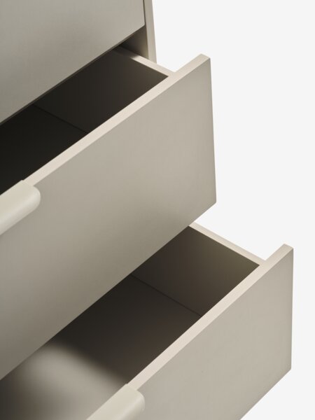 Kommode SKAVE 3 skuffer beige