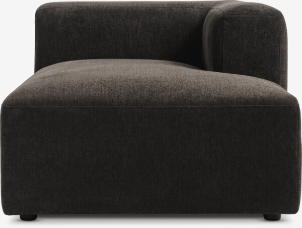 Sofa module SKEJBY chaise longue right dark brown