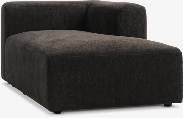 Sofa module SKEJBY chaise longue right dark brown