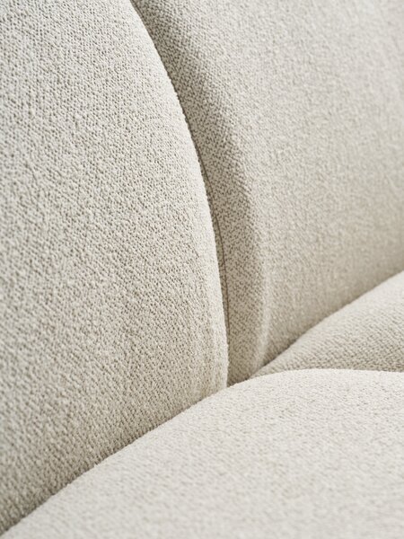 Bank ANDRUP chaise longue rechts beige stof