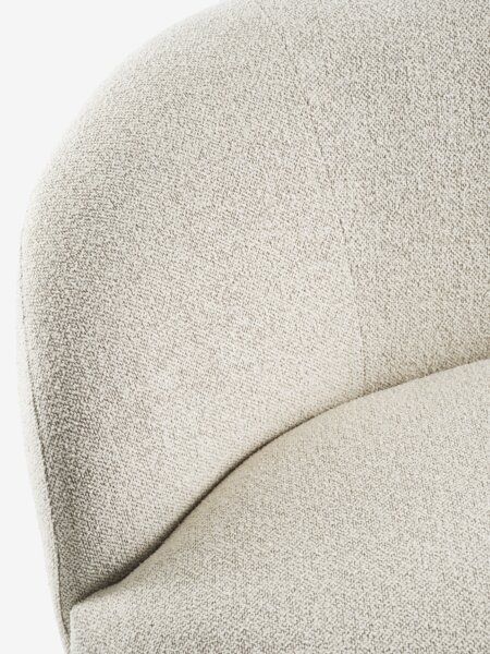 Bank ANDRUP chaise longue rechts beige stof