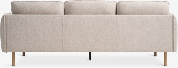 Sofa DALSHUSE 3 seater beige fabric