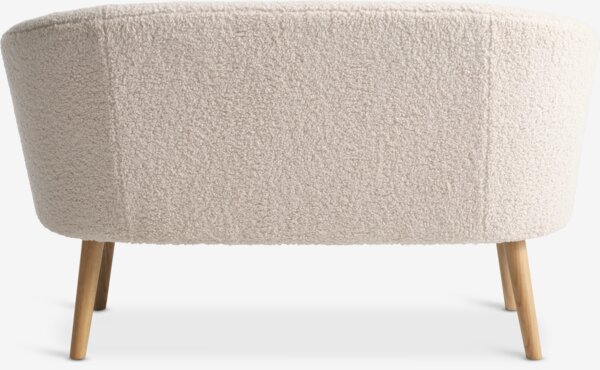 Sofa GLOSTRUP 2 seater off-white teddy fabric