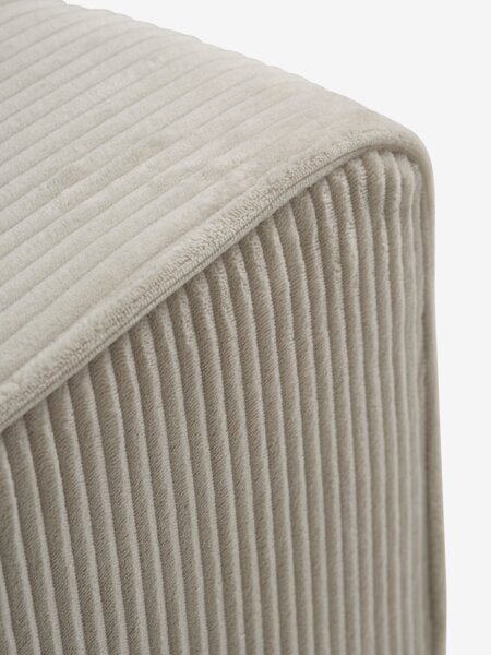 Bäddsoffmodul SJELLE armstöd 2 st beige tyg
