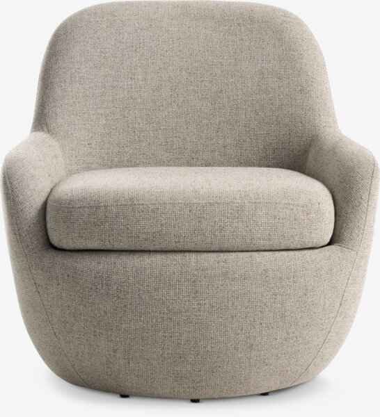 Armchair SANDBJERG swivel sand fabric