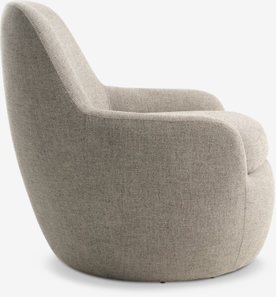 Armchair SANDBJERG swivel sand fabric