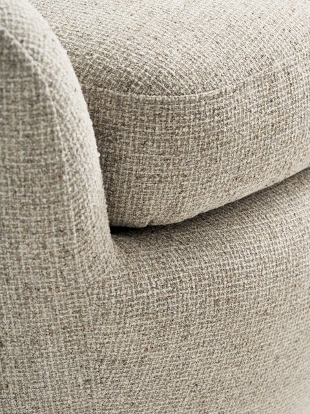 Armchair SANDBJERG swivel sand fabric