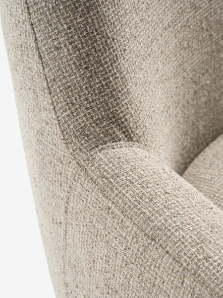 Armchair SANDBJERG swivel sand fabric