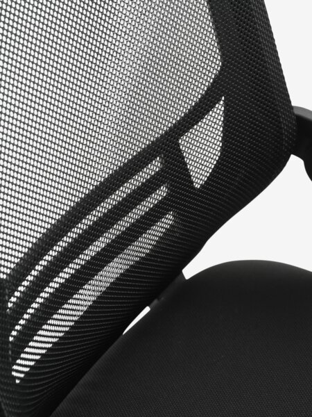 Office chair ASMINDERUP black mesh/black fabric
