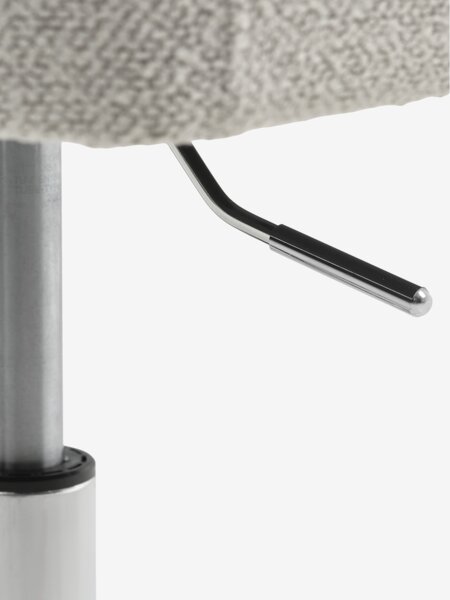 Skrivebordsstol PURHUS offwhite stoff/krom