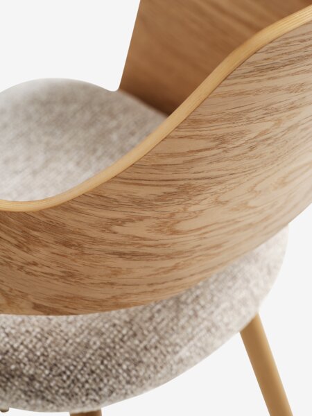 NORDENSKOV L160/240 natural oak + 4 HVIDING natural oak
