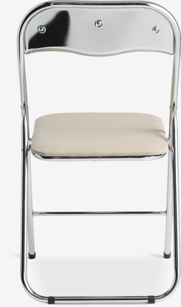 Folding chair VUST beige/chrome