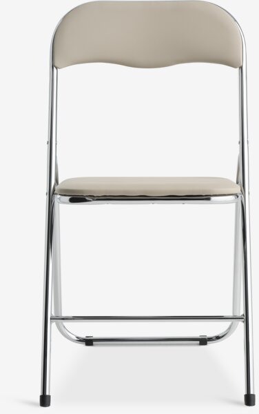 Folding chair VUST beige/chrome