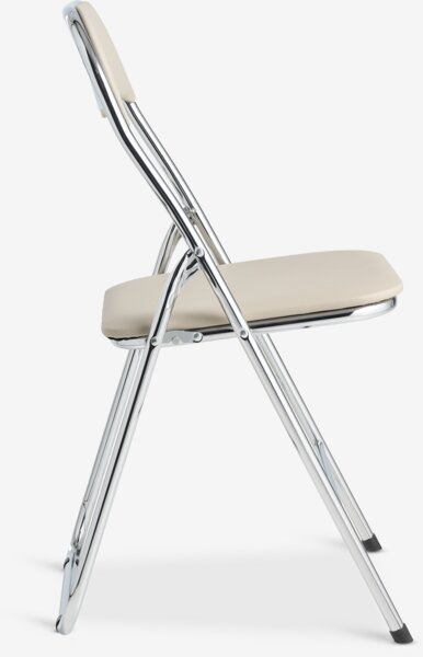 Folding chair VUST beige/chrome