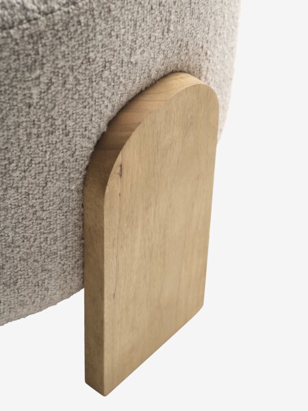 Pouffe DALAGER D56 beige fabric