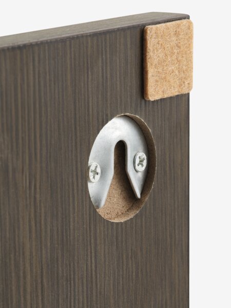 Wandplank BORUM 4 schappen donker eiken kleur