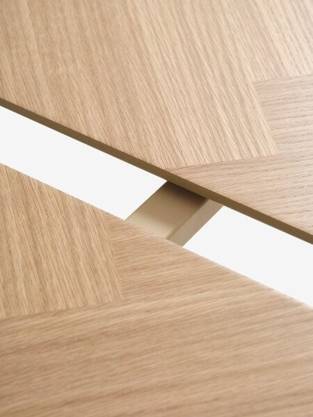 NORDENSKOV L160/240 natural oak + 4 HVIDING natural oak