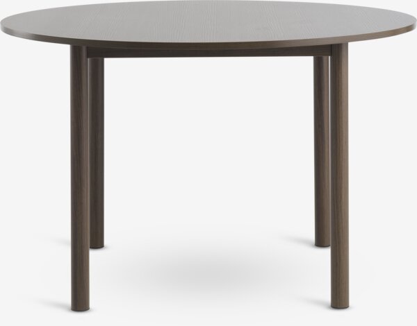 Eettafel ALSTED Ø120 donker eiken kleur