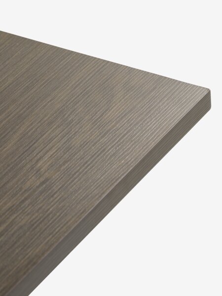 ALSTED L160 bord mörk ek + 4 EJSING beige/mörk ek