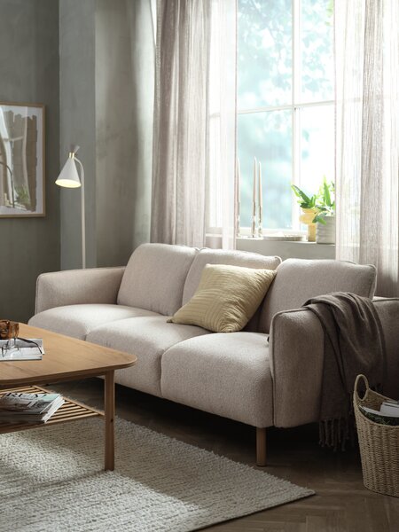 Sofa DALSHUSE 3 seater beige fabric