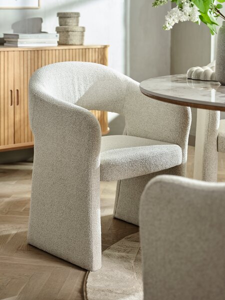 Dining chair GANTRUP beige fabric