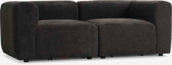 Modulaire bank SKEJBY 2-zits donkerbruine stof