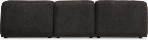 Modular sofa SKEJBY 5 pers. corner dark brown fabric