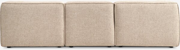 Modulsofa SKIBBY 3-seter sjeselong sand stoff