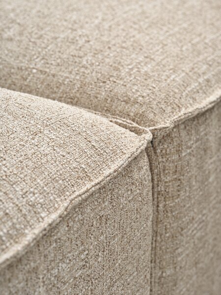 Modulsofa SKIBBY 3-seter sjeselong sand stoff