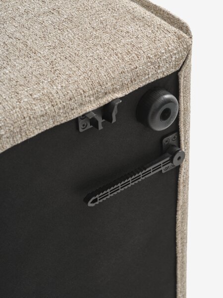 Modulsofa SKIBBY 3-seter sjeselong sand stoff