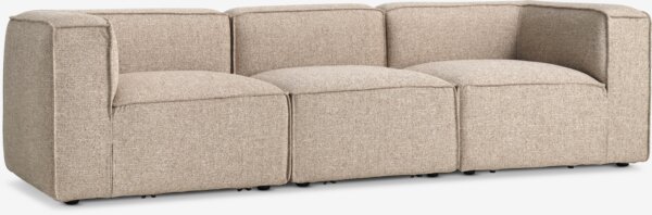 Modular sofa SKIBBY 3 pers. sand fabric