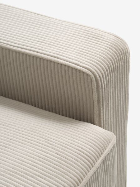 Modulbäddsoffa SJELLE 2-sits med armstöd beige