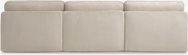 Modulbäddsoffa SJELLE 3-sits utan armstöd beige