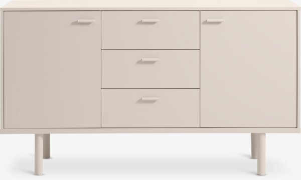 Sideboard BELLELUND 2 doors 3 drawers beige