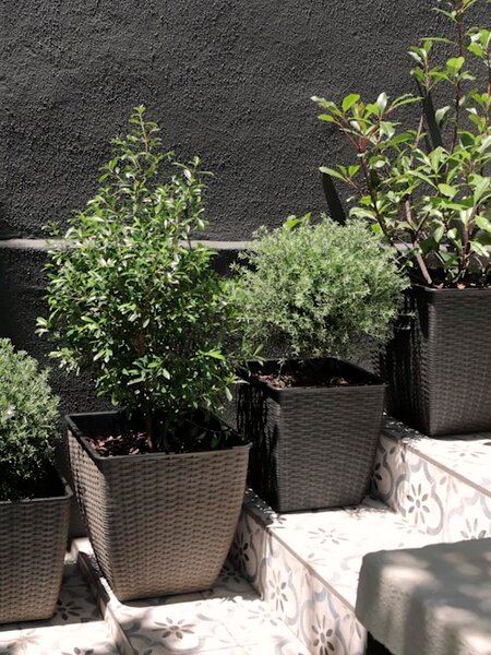 Planter basket ISLOM 31x31x32 natural