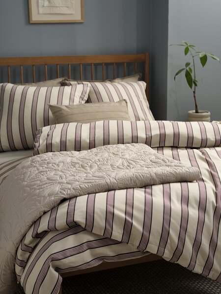 Lenjerie pat+cearșaf satin SILKE 200x220 natur
