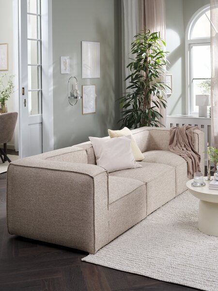 Modular sofa SKIBBY 3 pers. sand fabric