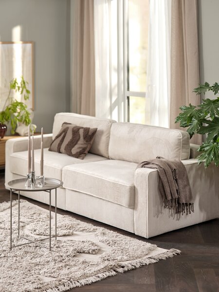 Modulbäddsoffa SJELLE 2-sits med armstöd beige