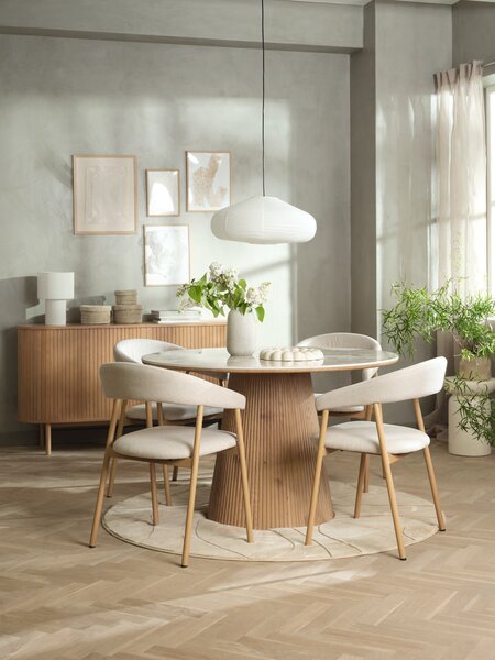 Pedestal LYDUM D34xH46 beige fibre cement