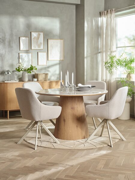Pedestal LYDUM D34xH46 beige fibre cement