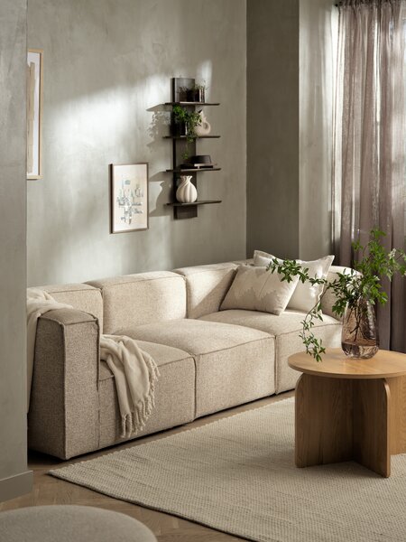 Modular sofa SKIBBY 3 pers. sand fabric