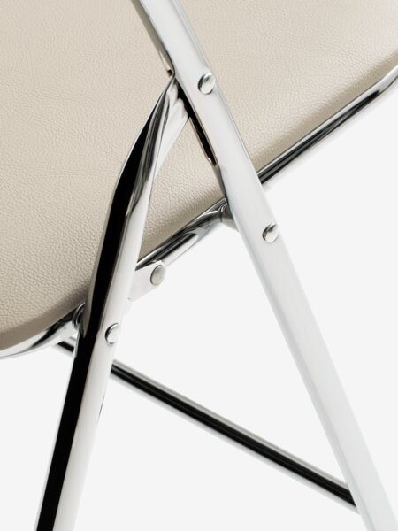 Folding chair VUST beige/chrome