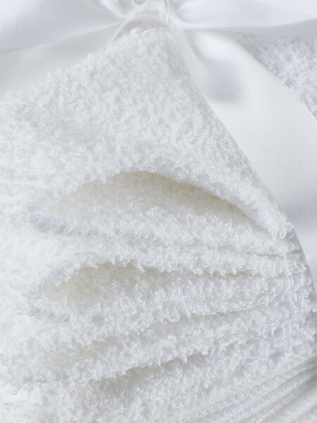 Asciugamano per il viso FLISBY 10 pezzi bianco